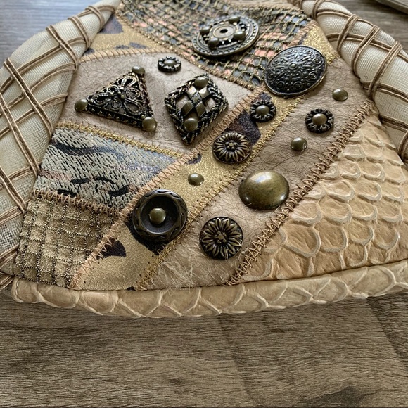 Vintage Brizzolari Italy patchwork crossbody bag - Picture 5 of 10